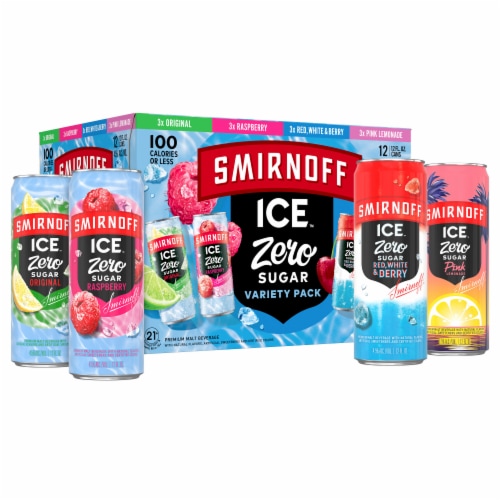 Smirnoff Ice Zero Sugar Variety Pack Perspective: bottom