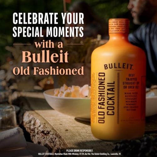 Bulleit Bourbon Old Fashioned Ready to Drink Cocktail Perspective: bottom