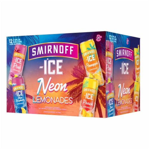 Smirnoff Ice Neon Lemonade Variety Pack Perspective: bottom