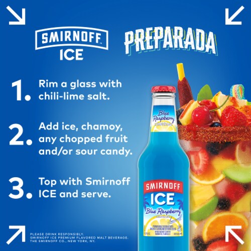 Smirnoff Ice Blue Raspberry Lemonade Perspective: bottom