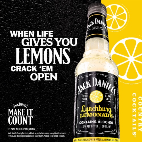 Jack Daniel's Country Cocktails Lynchburg Lemonade Perspective: bottom