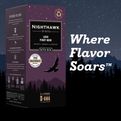 Nighthawk by Bota Lush Pinot Noir Red Wine Perspective: bottom