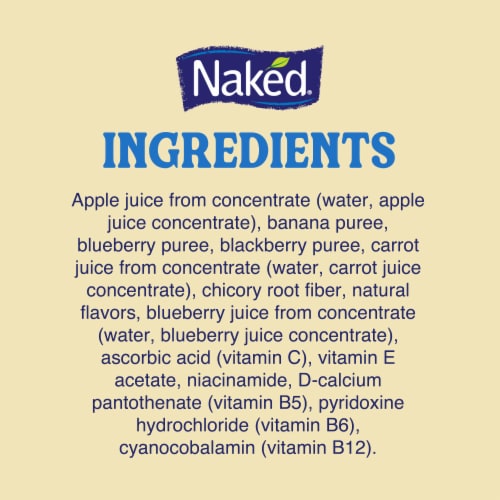 Naked Juice Blue Machine Flavored 100% Juice Smoothie Blend Perspective: bottom