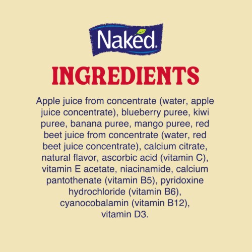 Naked Juice Rainbow Machine Flavored 100% Juice Smoothie Blend Perspective: bottom