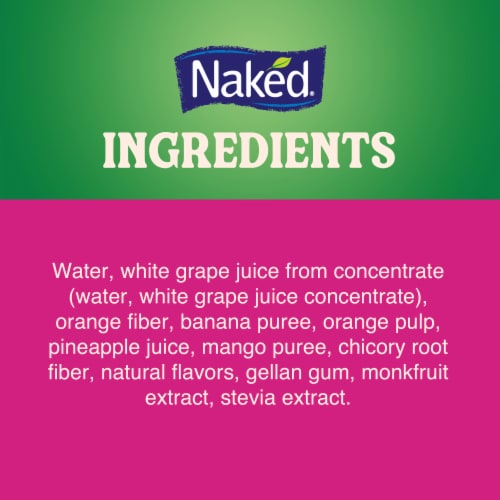 Naked Juice Lower Sugar Tropical Sunrise Flavored Smoothie Blend Perspective: bottom