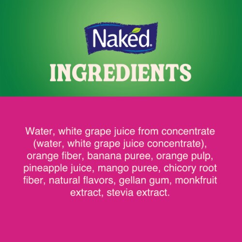 Naked Juice Lower Sugar Tropical Sunrise Flavored Smoothie Blend Perspective: bottom