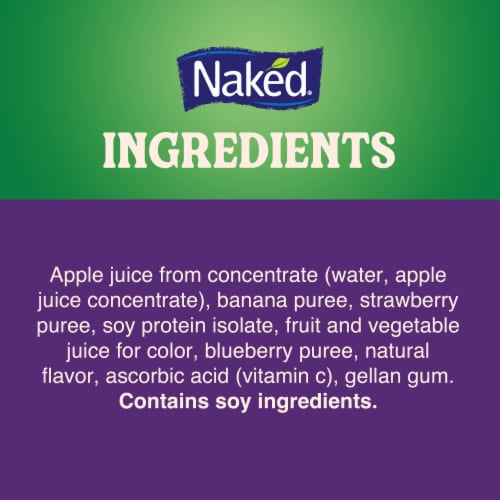 Naked Juice Protein Double Berry Fruit Flavored Juice Smoothie Blend Perspective: bottom