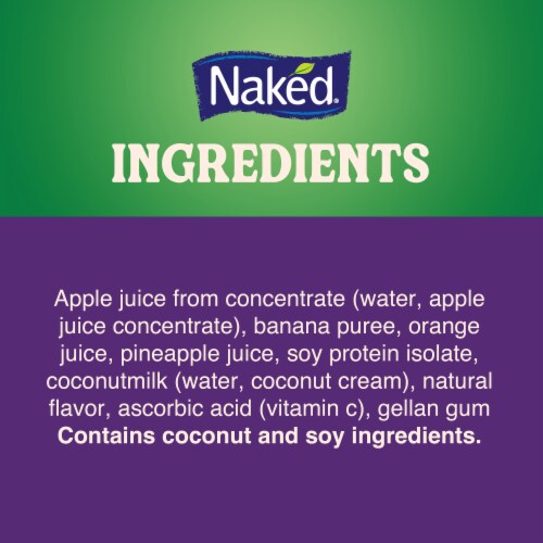 Naked Juice Protein Tropical Fruit Flavored Juice Smoothie Blend Perspective: bottom