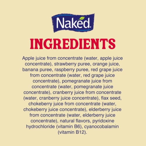 Naked Juice Red Machine Flavored 100% Juice Smoothie Blend Perspective: bottom