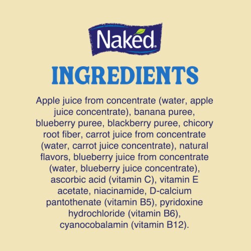 Naked Juice Blue Machine Flavored 100% Juice Smoothie Blend Perspective: bottom
