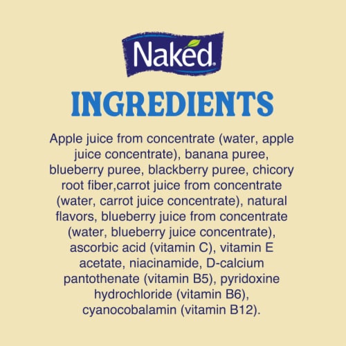 Naked Juice Blue Machine Flavored 100% Juice Smoothie Blend Perspective: bottom