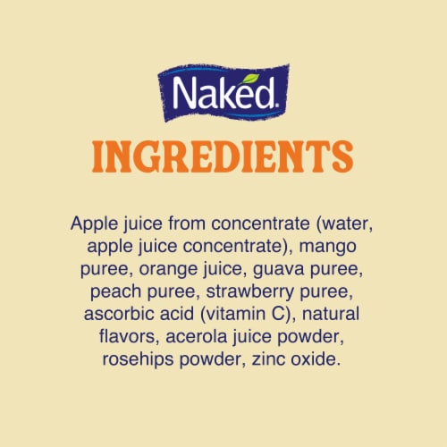 Naked Juice Power-C Machine Flavored 100% Juice Smoothie Blend Perspective: bottom