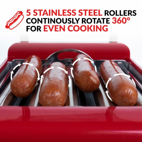 Nostalgia Coca-Cola Hot Dog Roller & Bun Warmer Perspective: bottom