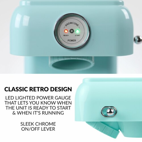Nostalgia Classic Retro Snow Cone Maker - Aqua Perspective: bottom