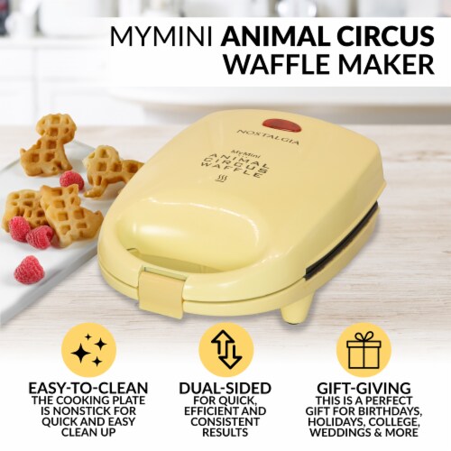 Nostalgia MyMini Animal Circus Waffle Maker Perspective: bottom