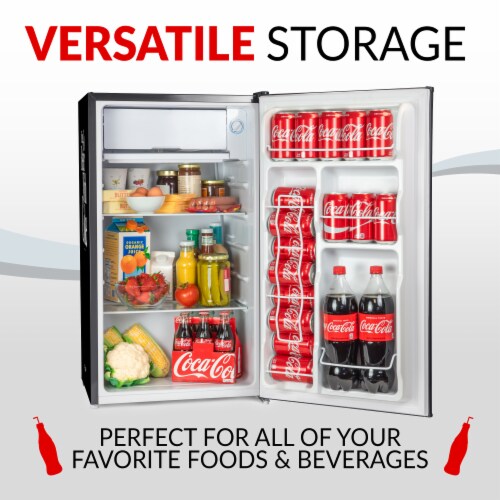 Coca-Cola Refrigerator with Freezer - Black Perspective: bottom