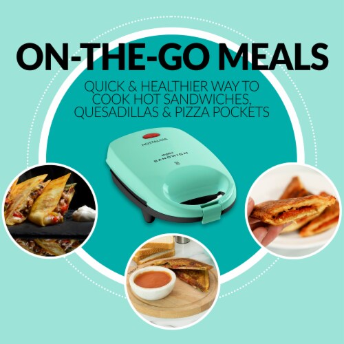 Nostalgia MyMini Personal Sandwich Maker - Turquoise, 1 ct - Fred Meyer