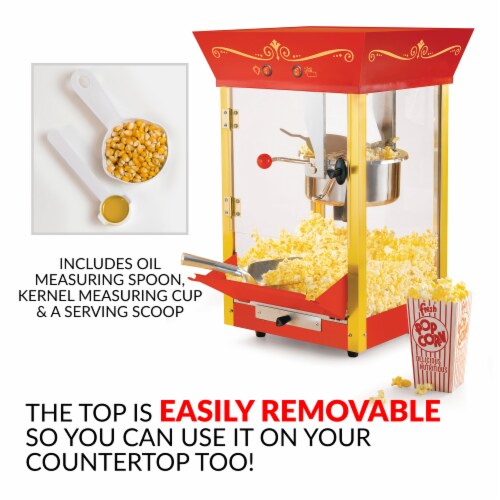 Nostalgia Vintage Professional Popcorn Cart Perspective: bottom