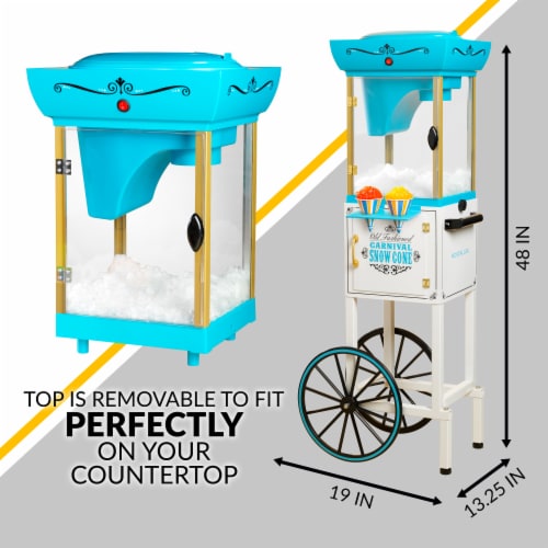 Nostalgia Snow Cone Cart Perspective: bottom