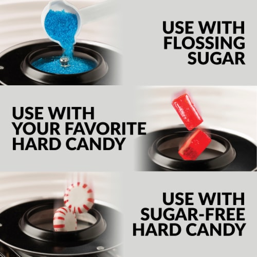 Nostalgia Retro Hard & Sugar-Free Candy Cotton Candy Maker Perspective: bottom