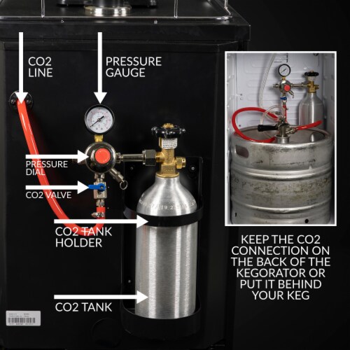 Nostalgia HomeCraft Kegorator - Black Stainless Steel Perspective: bottom