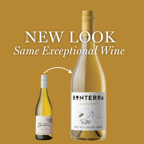 Bonterra® Made With Organic Grapes Chardonnay California White Wine Perspective: bottom