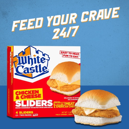 White Castle Chicken & Cheese Sliders Perspective: bottom