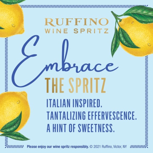 Ruffino Italian Wine Spritz Limonata Lemon White Sparkling Wine Spritzer Perspective: bottom