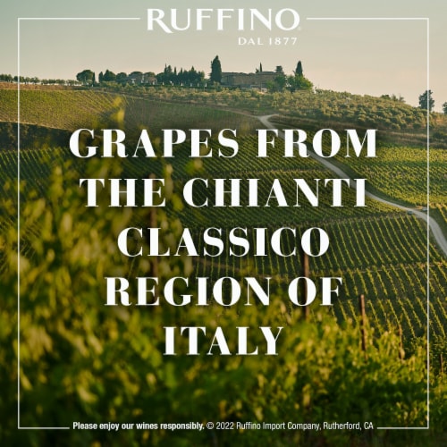 Ruffino Italian Riserva Ducale Oro Gran Selezione Chianti Classico DOCG Sangiovese Red Wine Perspective: bottom