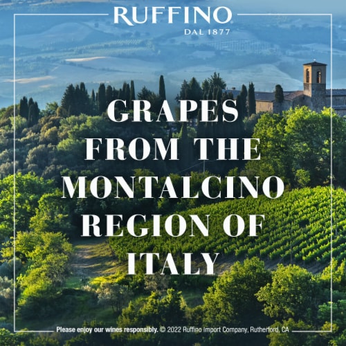 Ruffino Italian Greppone Mazzi Brunello Di Montalcino DOCG Sangiovese Grosso Red Wine Perspective: bottom