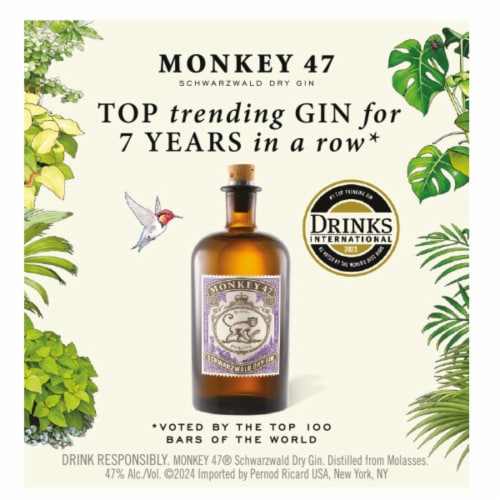 Monkey 47 Schwarzwald Dry Gin, 375 ml - Kroger