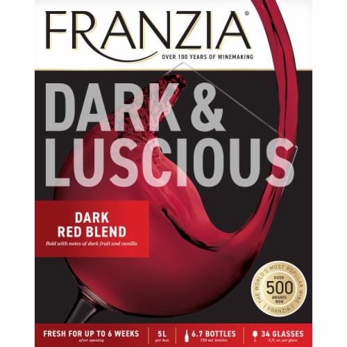 Franzia Dark Red Blend Vintner Select Wine Box Perspective: bottom