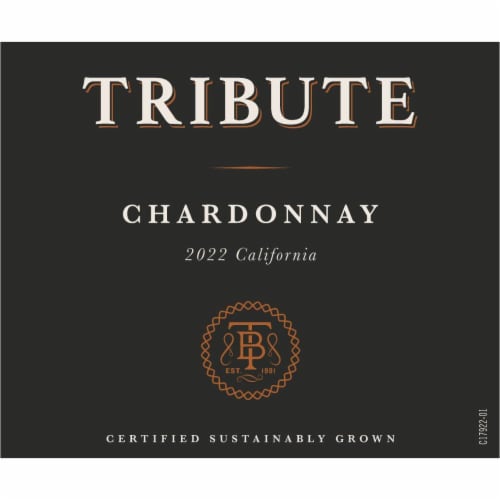 Tribute Chardonnay California White Wine Perspective: bottom