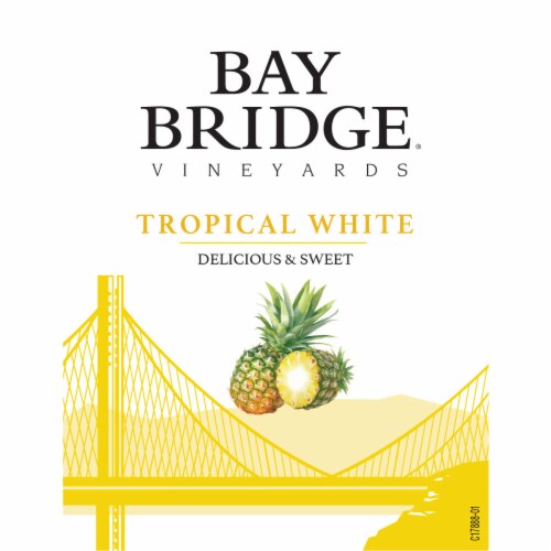 Bay Bridge Tropical White Moscato Wine Perspective: bottom