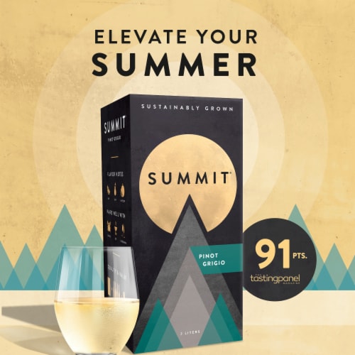 Summit Pinot Grigio California White Wine Box Perspective: bottom