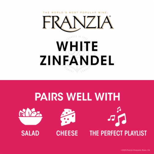 Franzia White Zinfandel Rose Wine Box Perspective: bottom