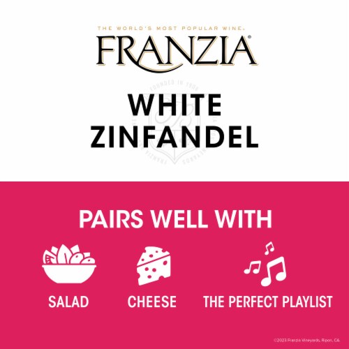 Franzia White Zinfandel Rose Wine Box Perspective: bottom
