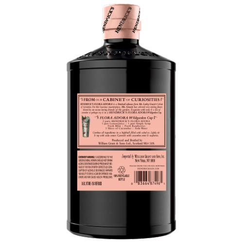 Hendrick's® Flora Adora Gin Perspective: bottom