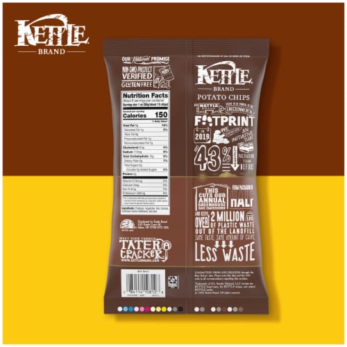 Kettle Brand Potato Chips Sea Salt Kettle Chips Perspective: bottom
