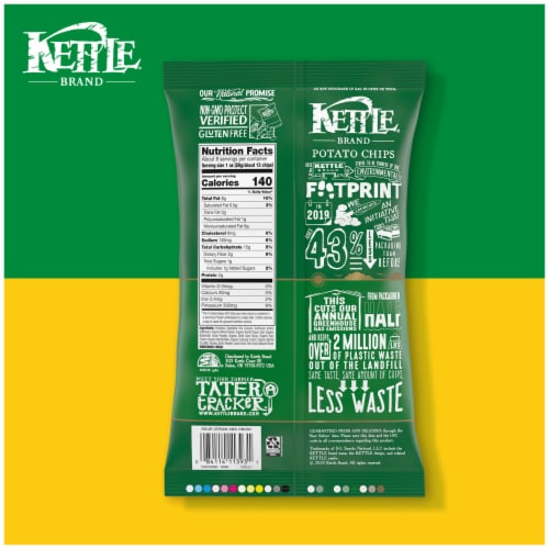 Kettle Brand® Sour Cream & Onion Potato Chips Perspective: bottom