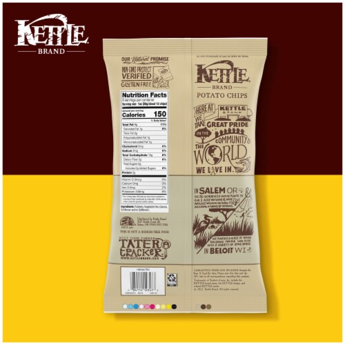 Kettle Brand Potato Chips Unsalted Kettle Chips Perspective: bottom