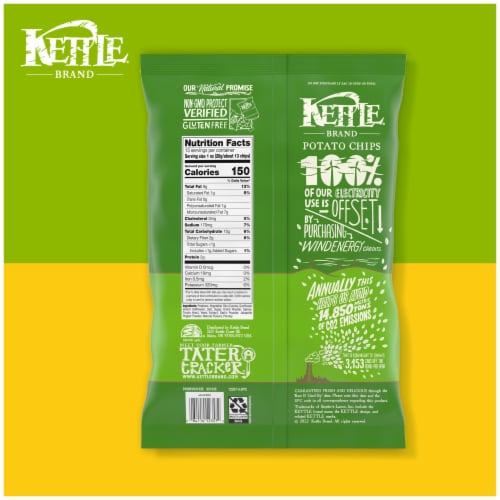 Kettle Brand Jalapeno Kettle Potato Chips Party Size Perspective: bottom