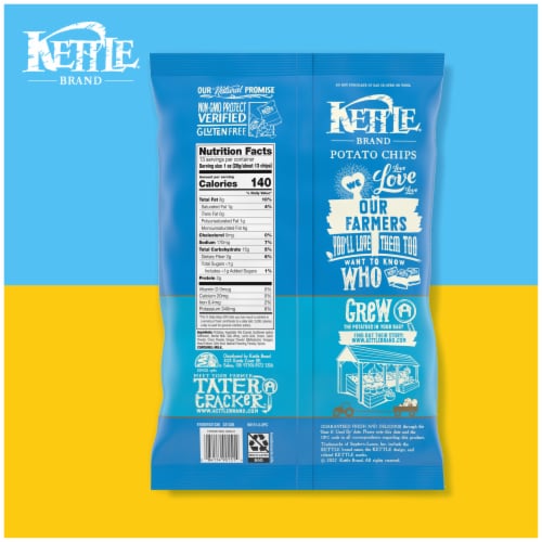 Kettle Brand Potato Chips, Farmstand Ranch Kettle Chips, Party Size, 13 Oz Perspective: bottom