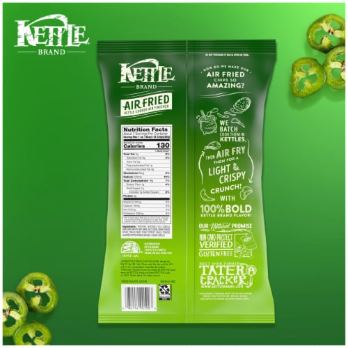 Kettle Brand® Jalapeno Air Fried Kettle Potato Chips Perspective: bottom