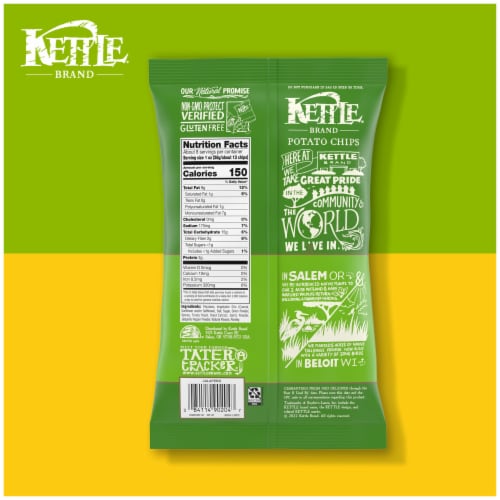 Kettle Brand Jalapeno Kettle Potato Chips Gluten-Free Non-Gmo Perspective: bottom