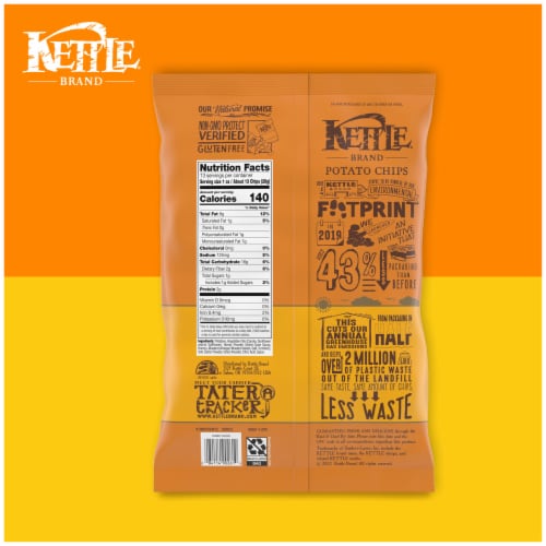 Kettle Brand Potato Chips Honey Dijon Kettle Chips Party Size Perspective: bottom