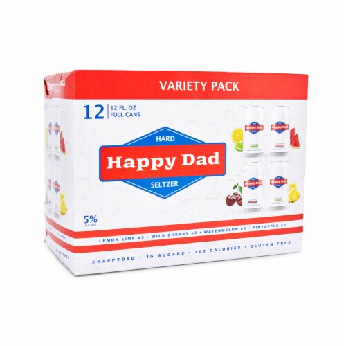Happy Dad Seltzer Hard Seltzer Variety Pack Perspective: bottom