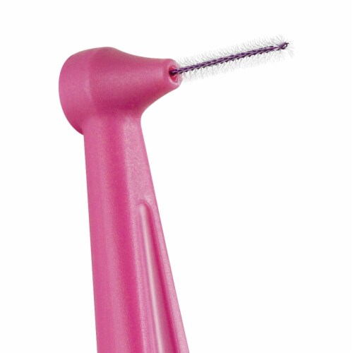 TEPE Interdental Brush Angle Cleaners - Dental Brushes Between Teeth 6 Pk, Pink .4mm Perspective: bottom