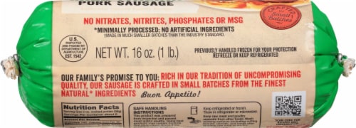 Isernio's® Mild Italian Sausage Roll Perspective: bottom