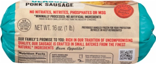 Isernio's® All Natural Classic Pork Sausage Perspective: bottom